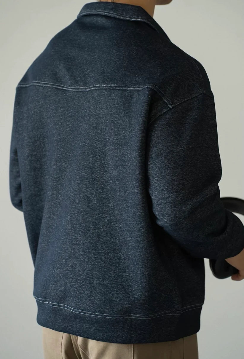 ZIP COLLAR SWEATER