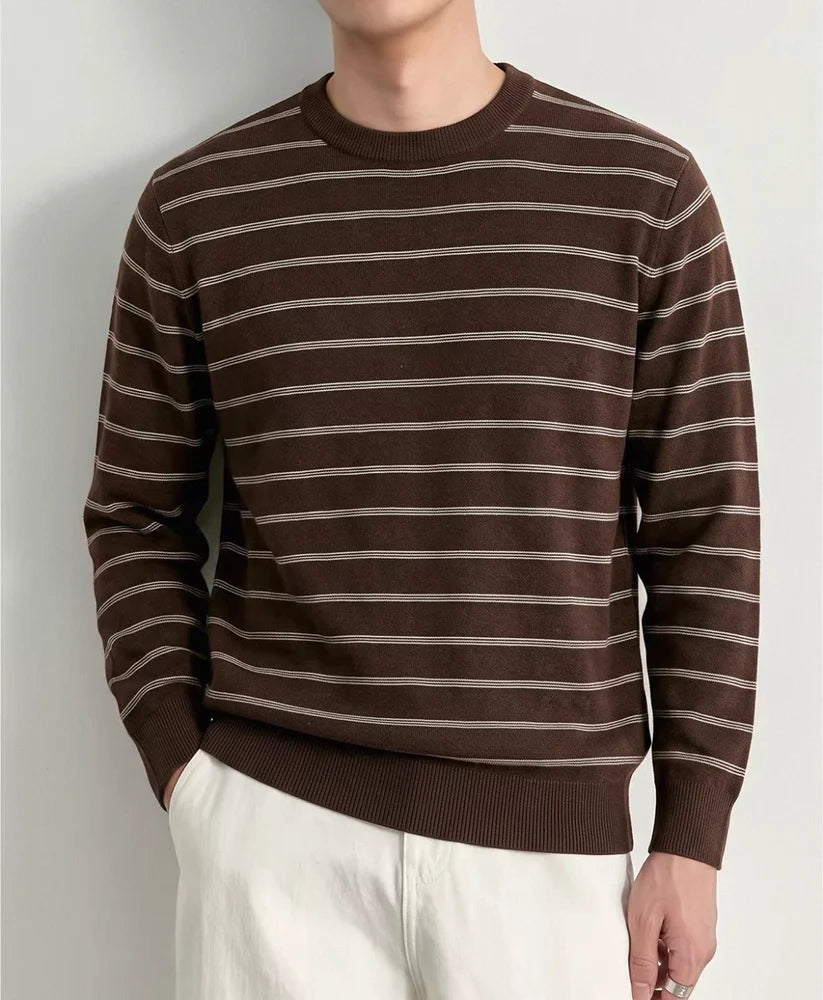 STRIPED KNIT SWEATER