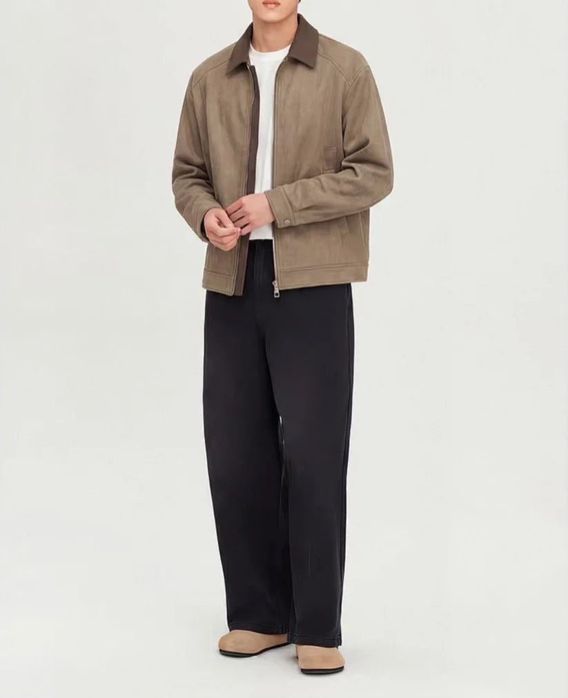 SUEDE COLLAR JACKET