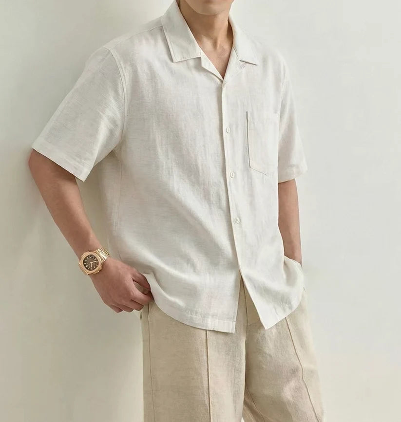 LINEN CAMP SHIRT