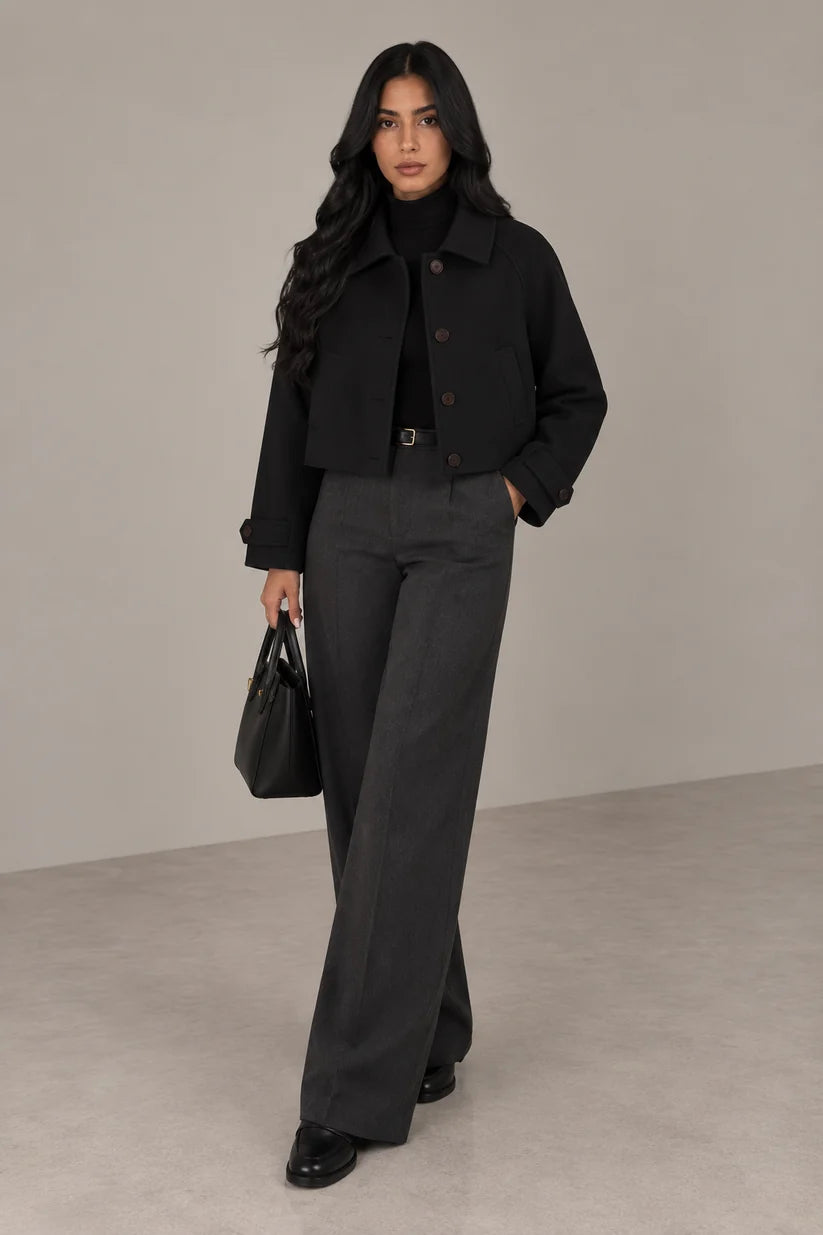 CROPPED COLLAR JACKET