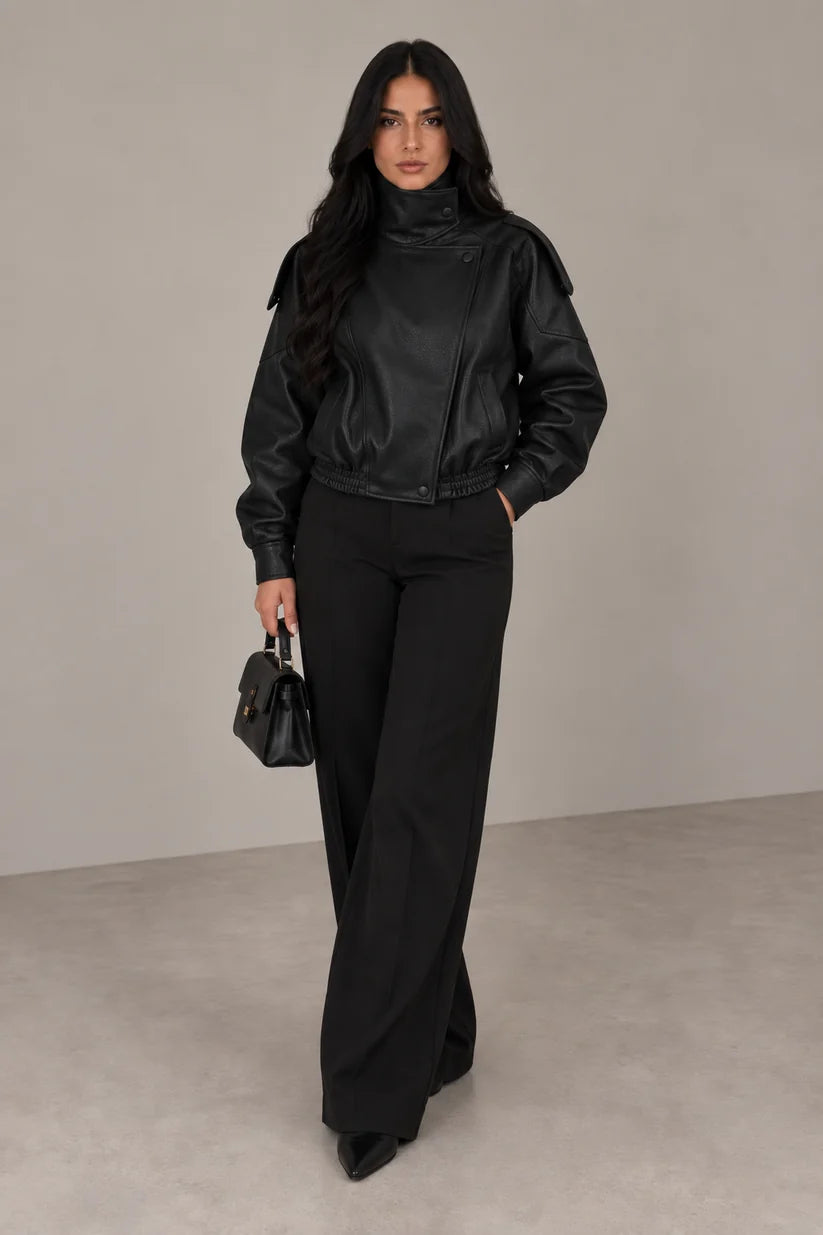 BOMBER LEDERJACKE