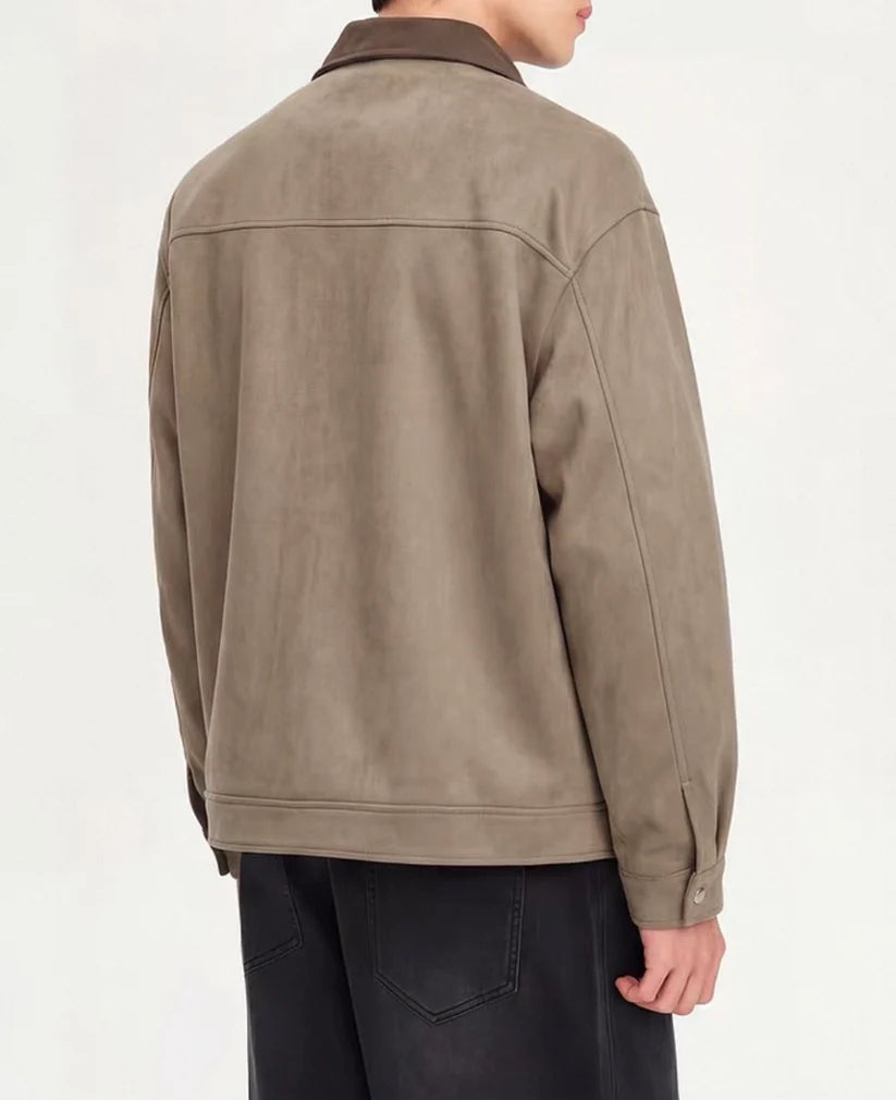 SUEDE COLLAR JACKET