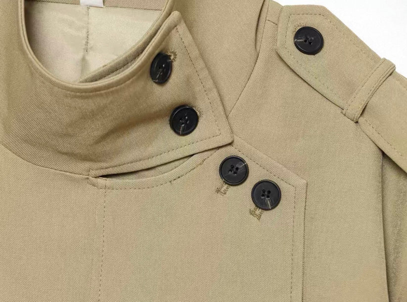 BELTED COLLAR JACKET