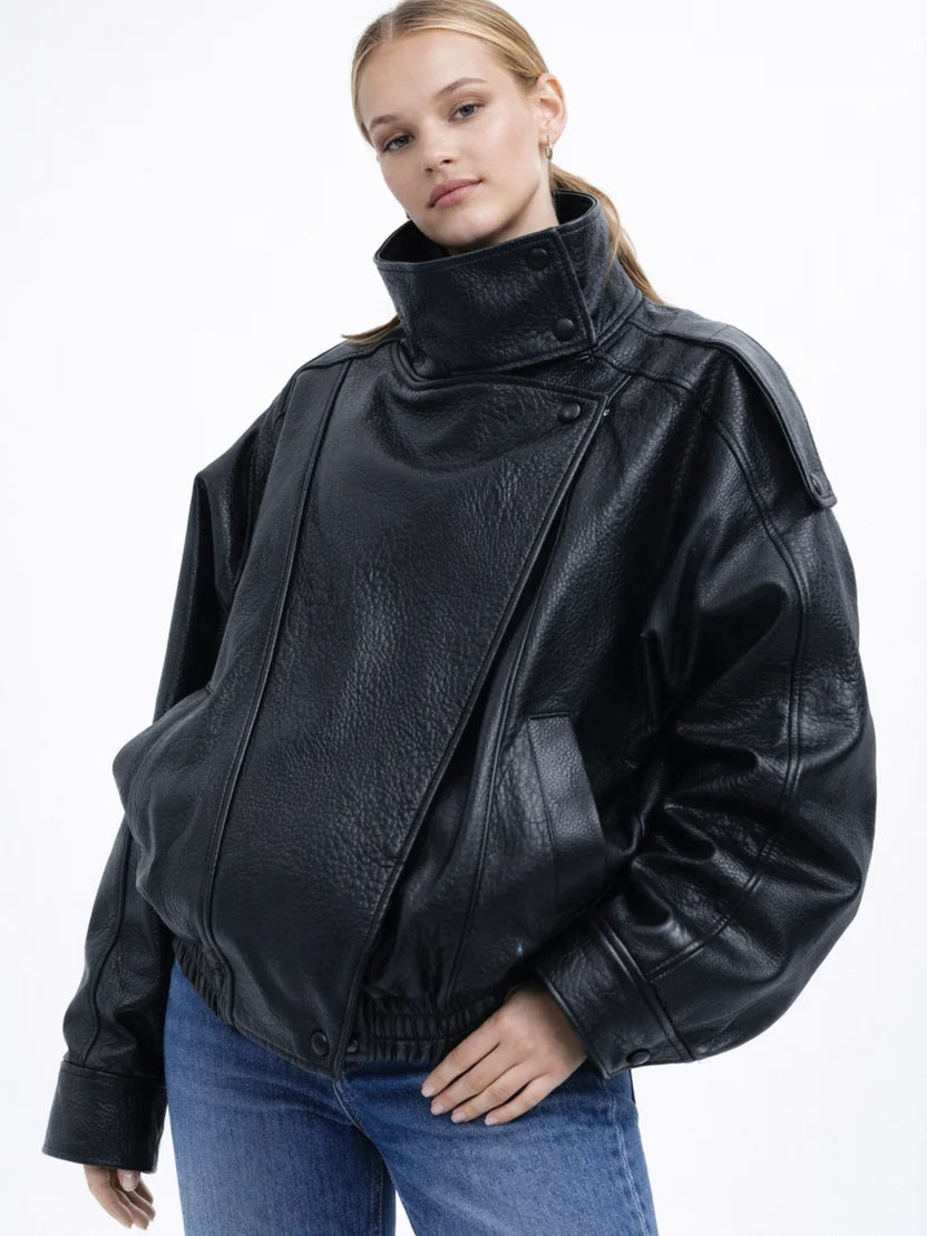 ZAERA LEDERJACKE