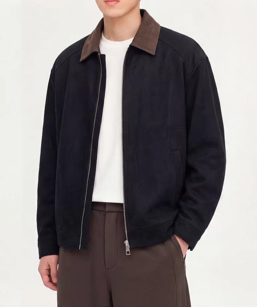 SUEDE COLLAR JACKET