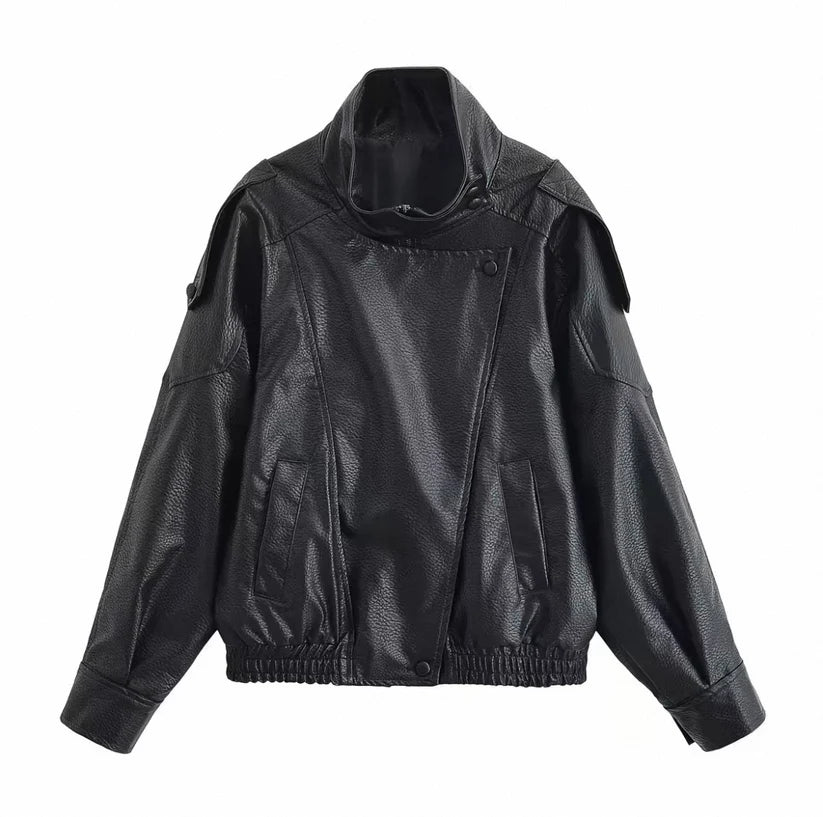 BOMBER LEDERJACKE