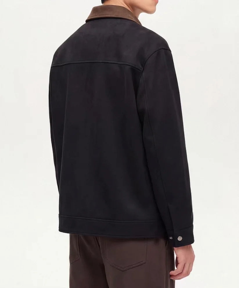 SUEDE COLLAR JACKET