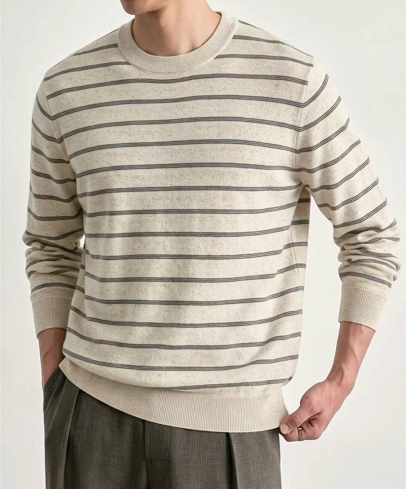 STRIPED KNIT SWEATER