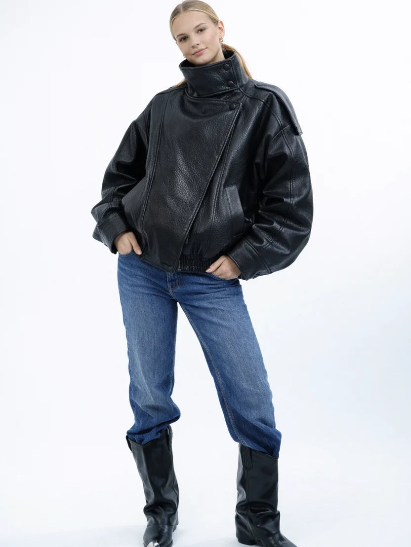 ZAERA LEDERJACKE