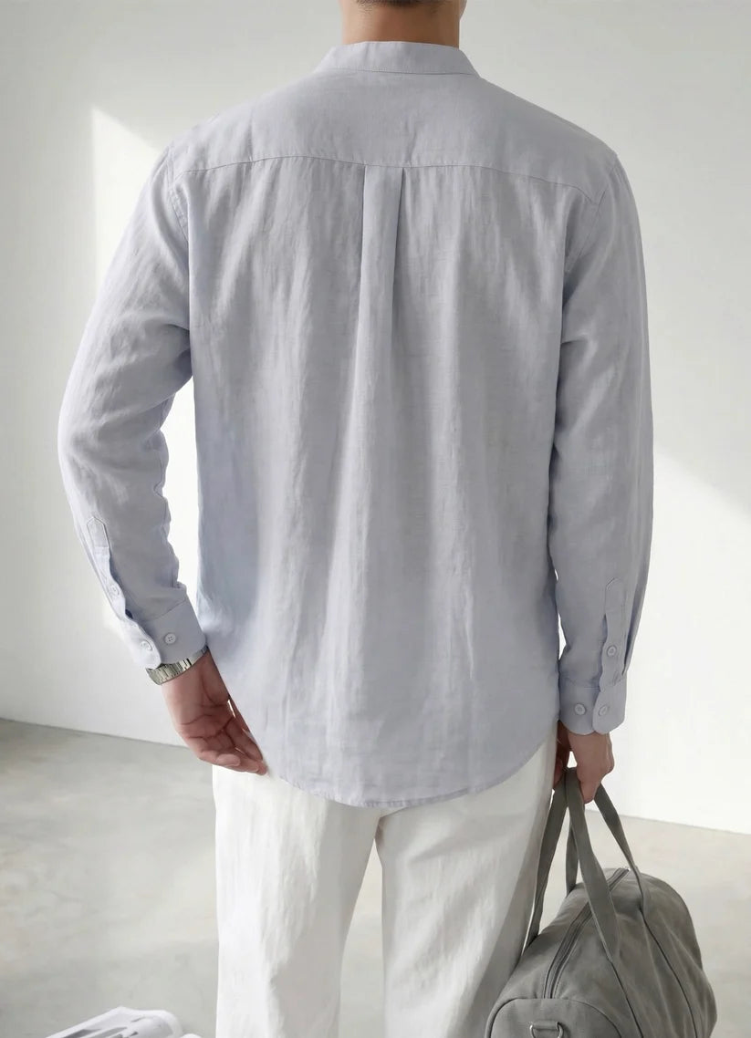LINEN STAND COLLAR