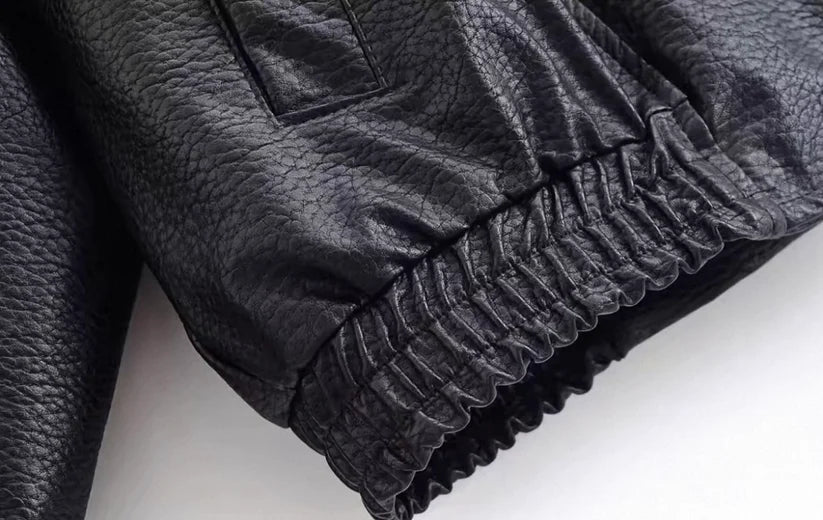 BOMBER LEDERJACKE