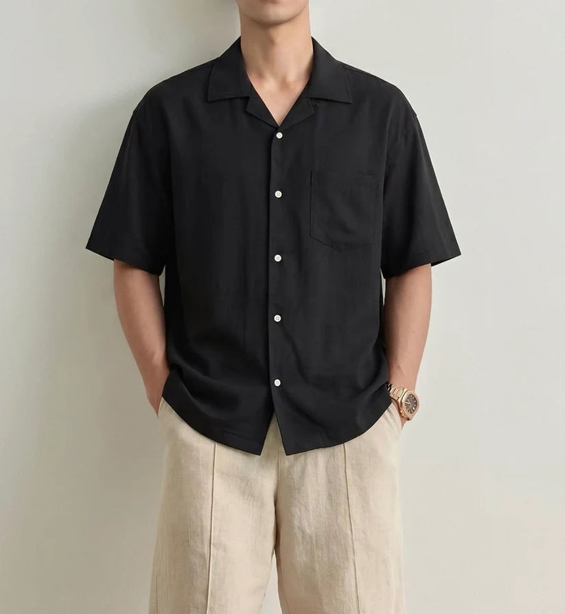 LINEN CAMP SHIRT