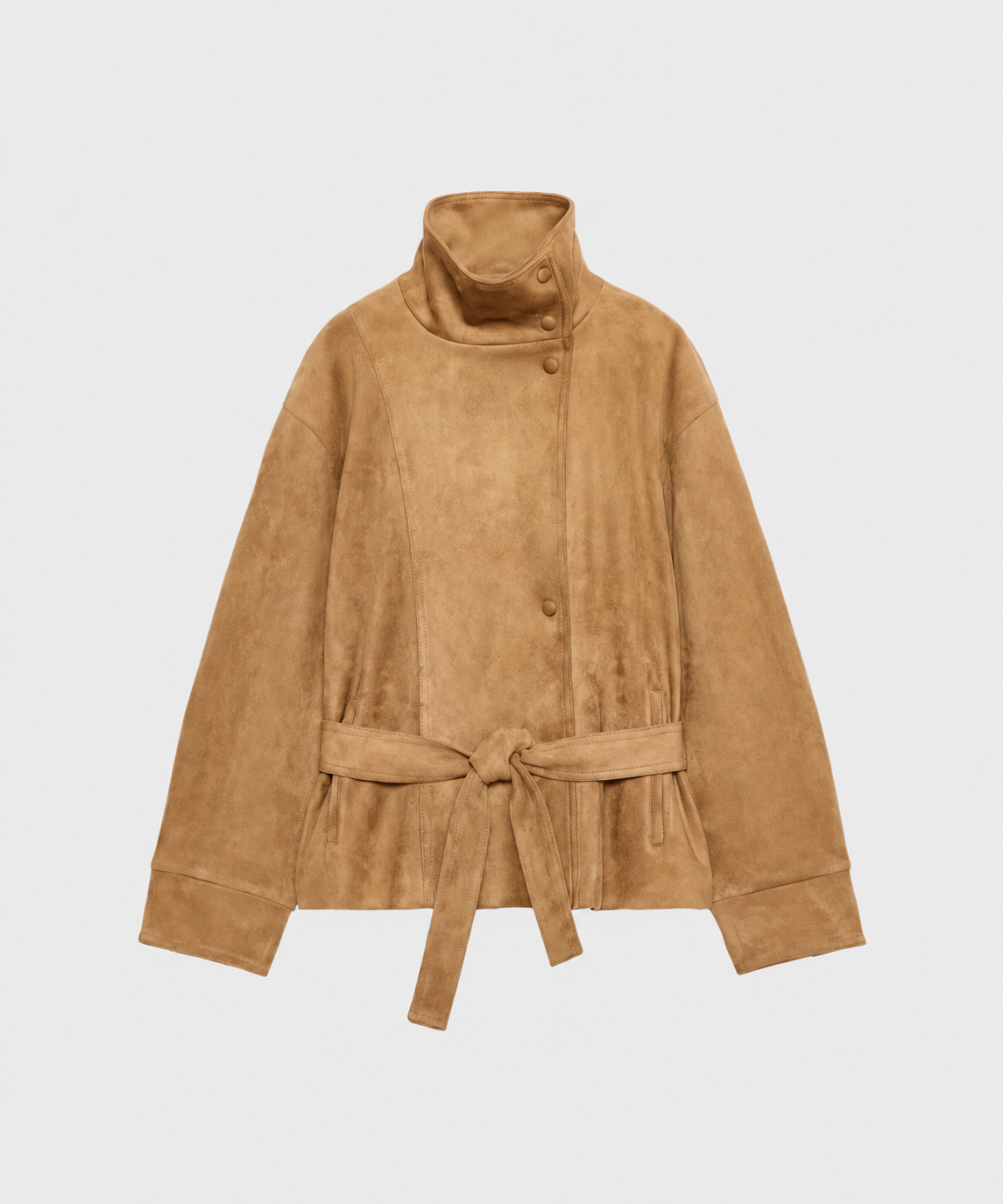 CINCHED SUEDE JACKET