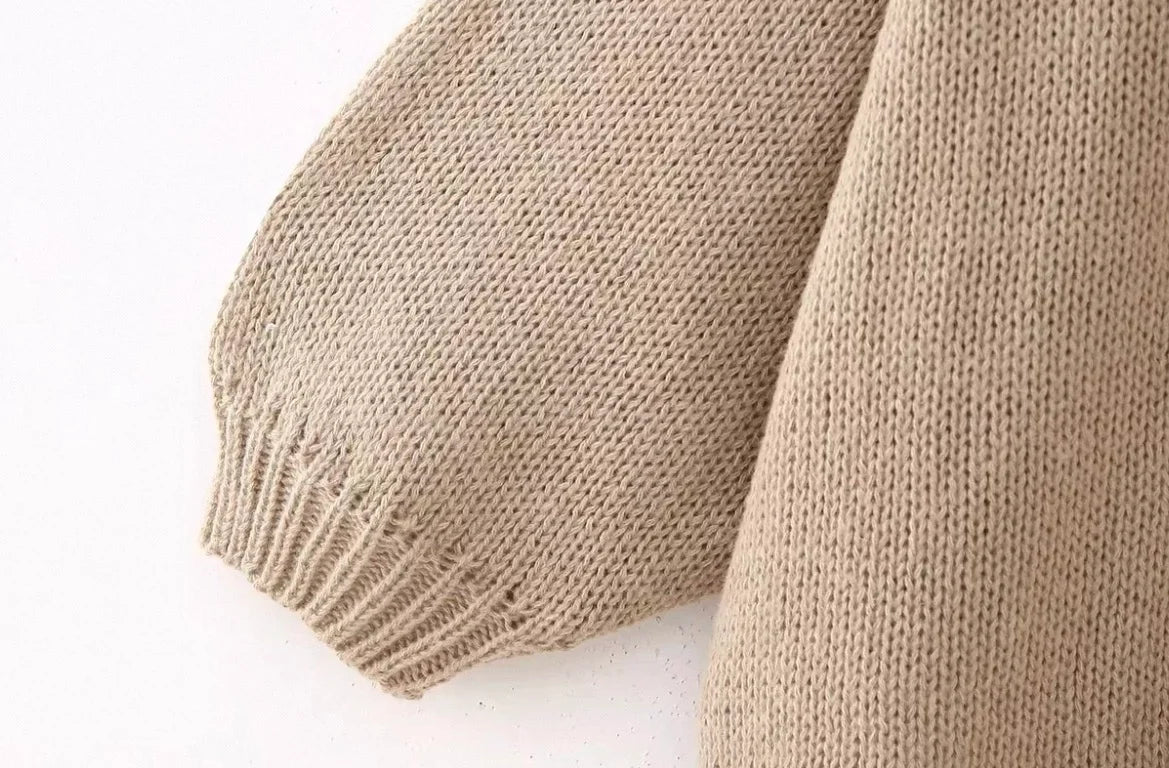 OVERSIZED KNIT CARDIGAN