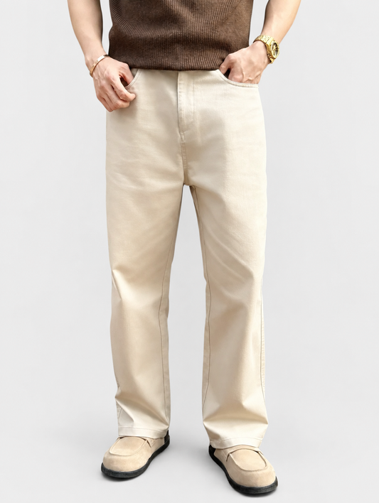 ESSENTIAL WIDE-LEG TROUSERS