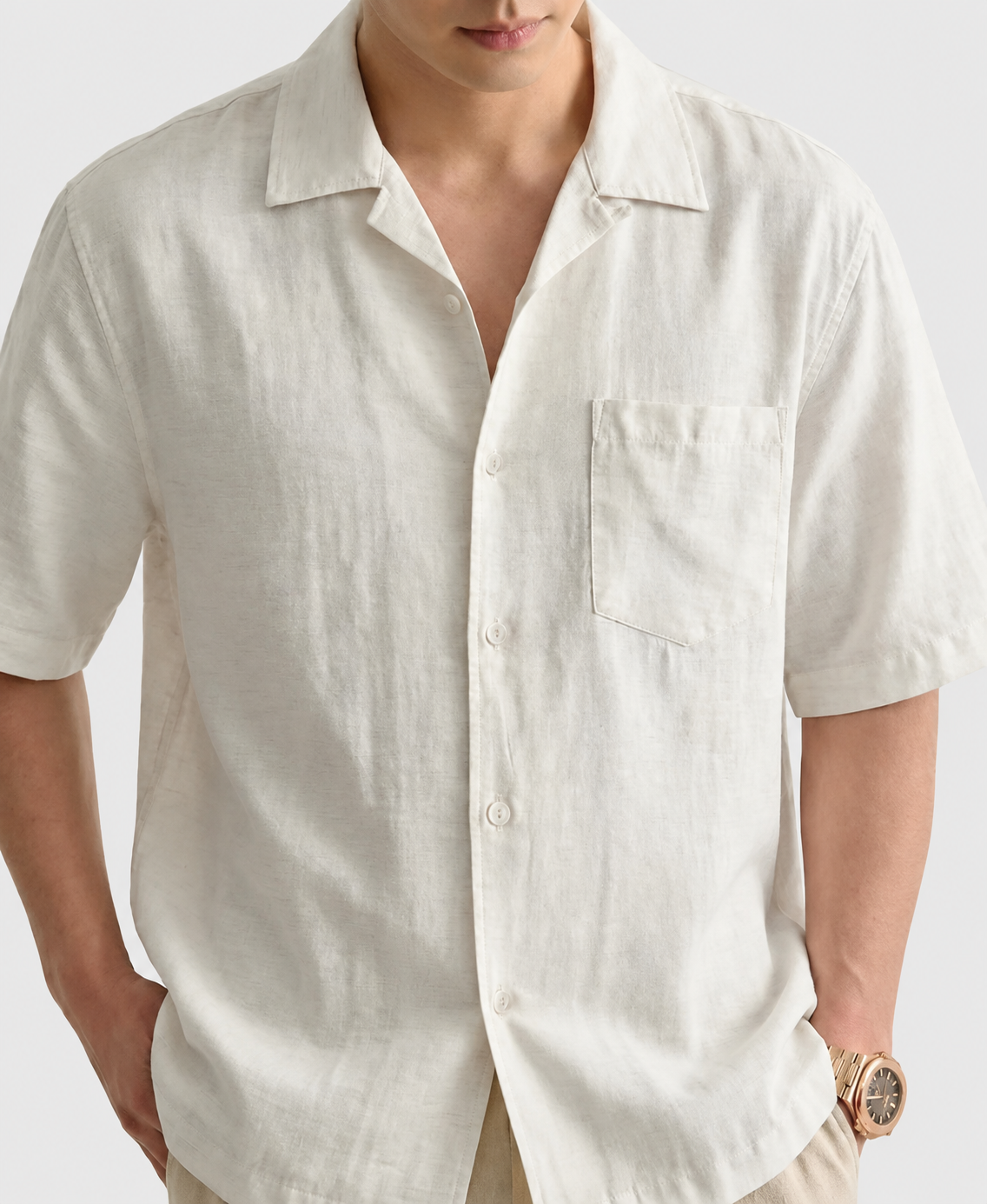 LINEN CAMP SHIRT